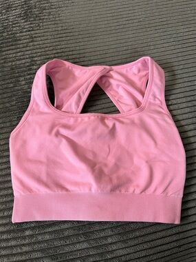 NVGTN Pink Seamless Racerback Sports Bra